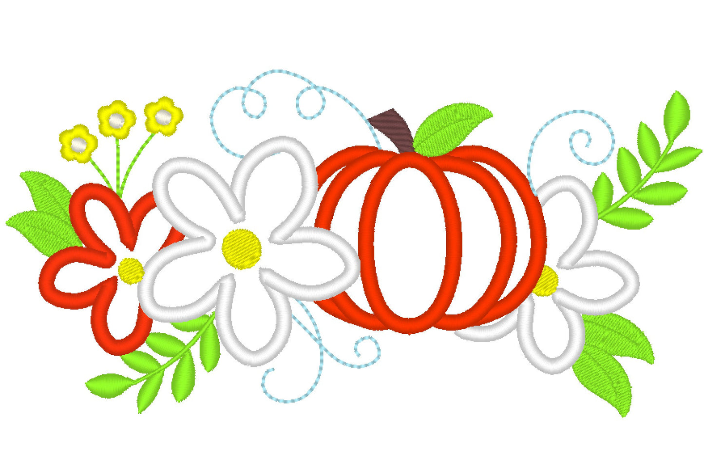 Cowgirl Fall Shabby Chic Floral Pumpkin - image 1