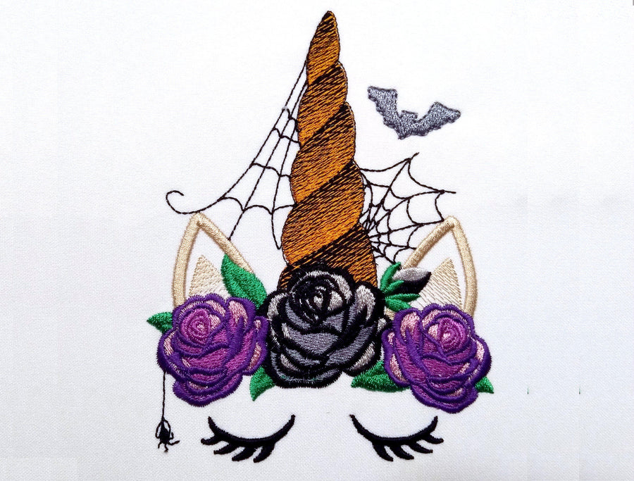 Halloween Floral Unicorn Head - image 1