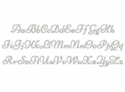Floral Baby Birth Announcement monogram frame with banner and mini Font SET machine embroidery designs