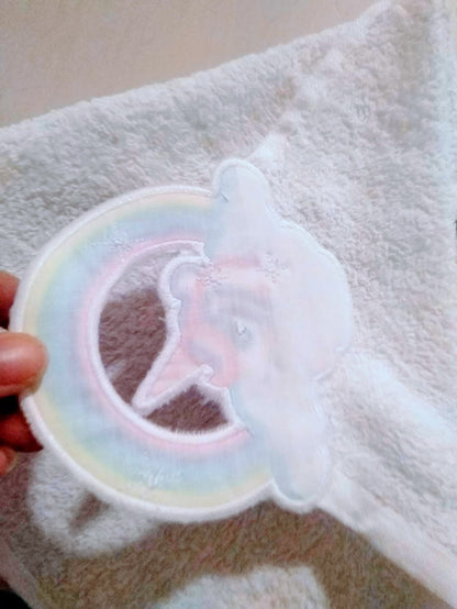 Rainbow Unicorn Towel Topper ITH