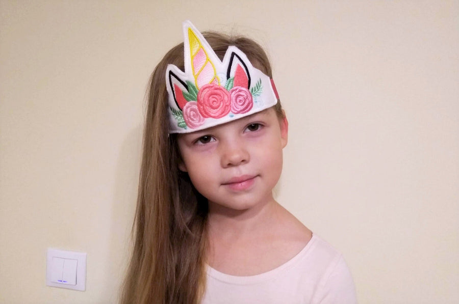 Birthday Unicorn Kids Mask ITH