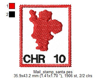 Santa mail express 2022 2023 2024 2025 – Christmas machine embroidery design by Artapli