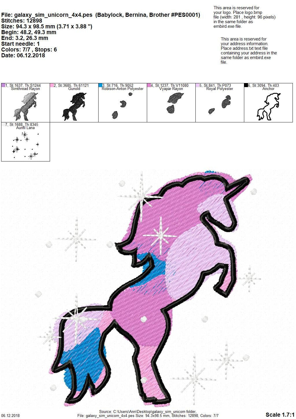 Galaxy Sparkle Unicorn