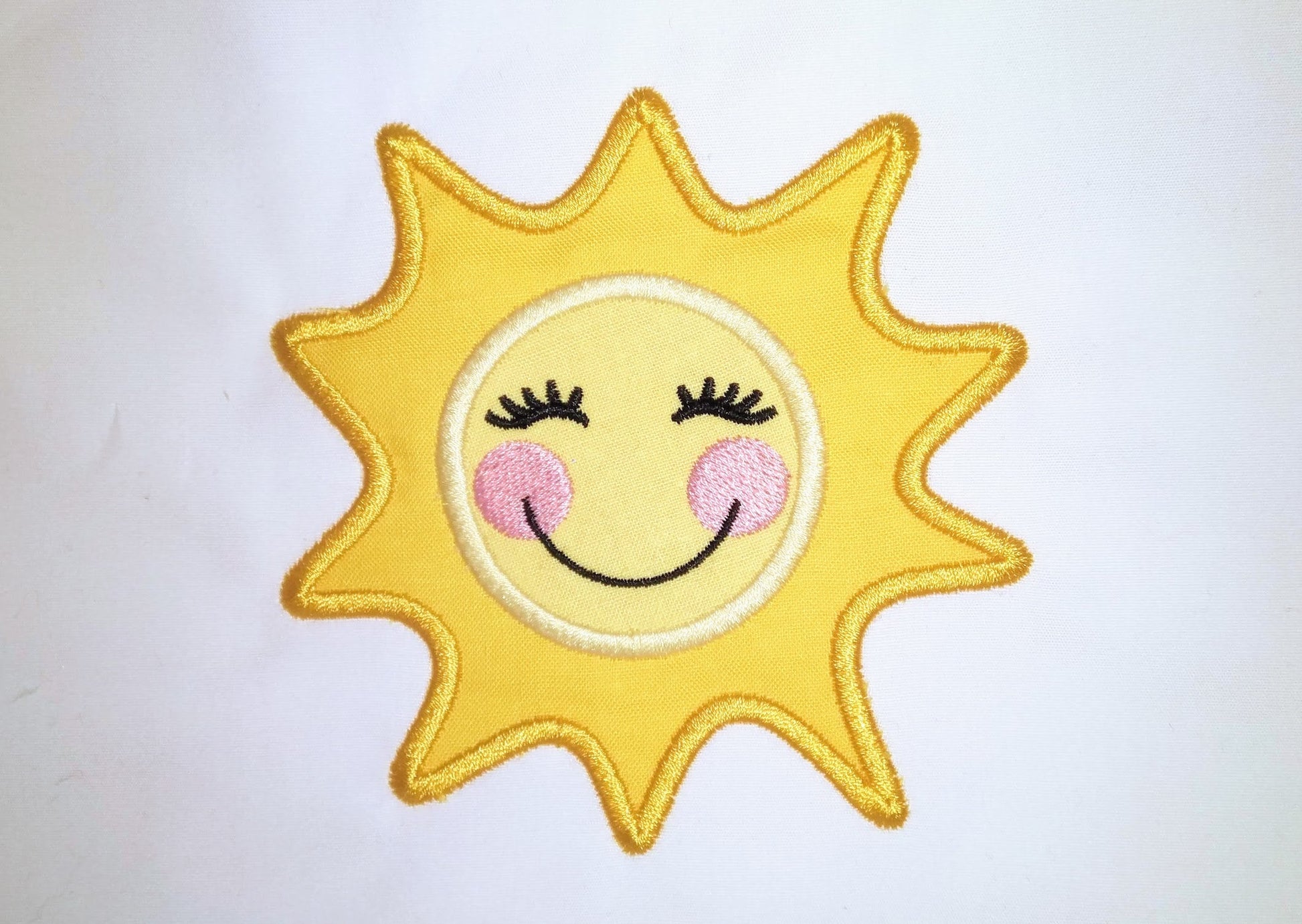 Sunshine, Sun applique, Summer Machine Embroidery Applique design | Artapli - image 1