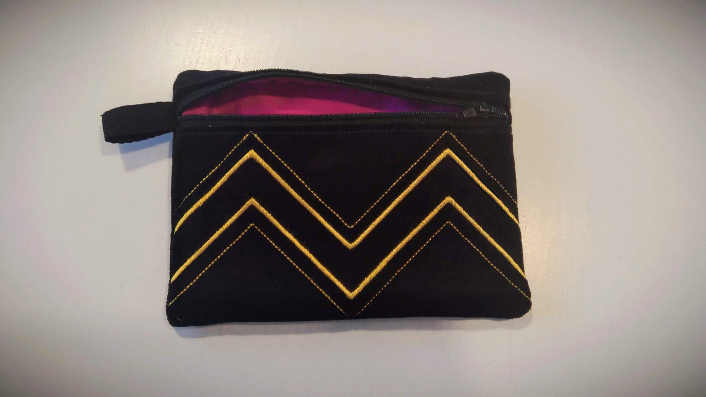 Luxury, lined, quilted, Zipper ITH Embroidery 5" 7" 6" 10" 8" 12" | PES DST JEF | Artapli