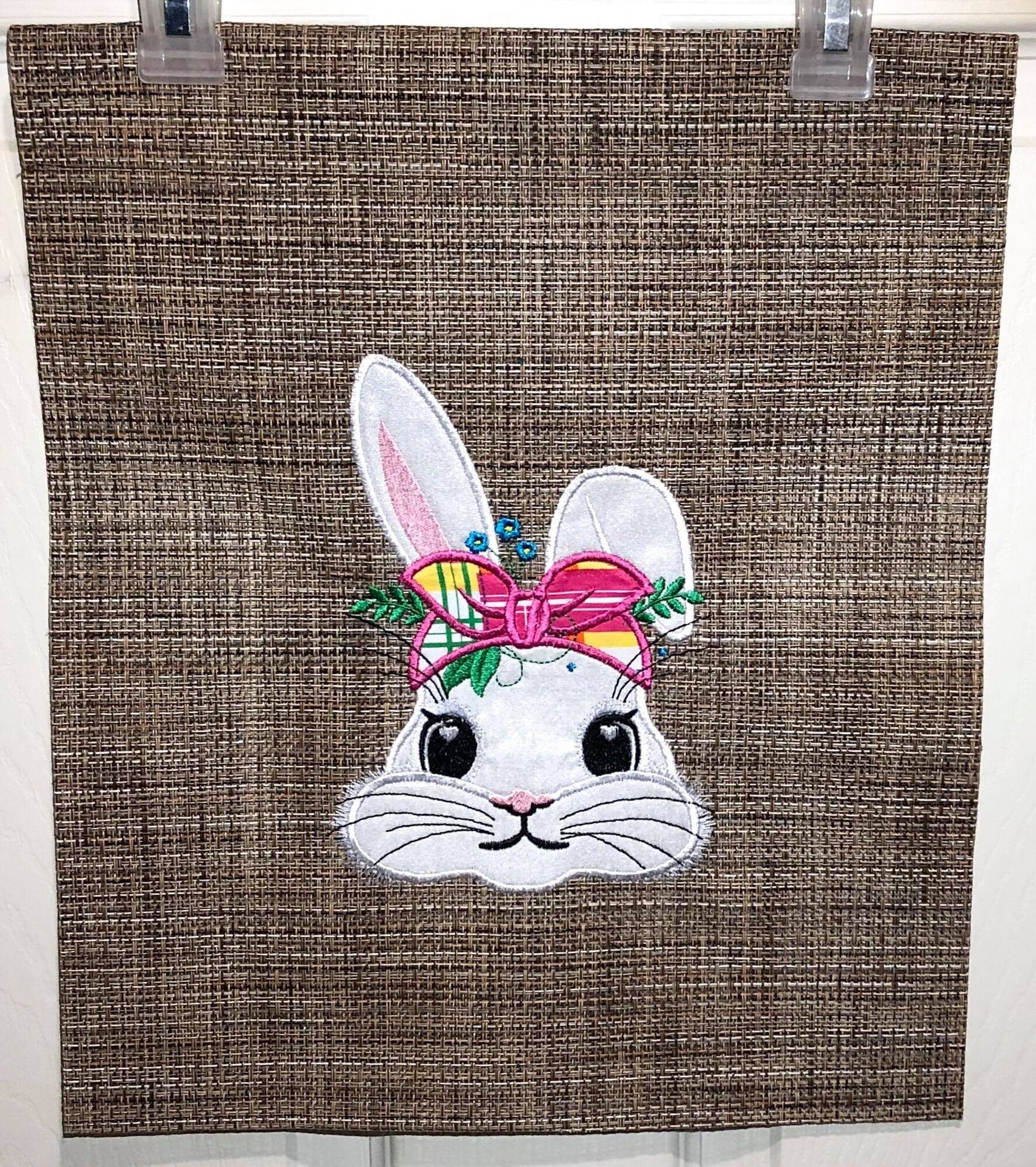 Bunny with Flowers and Bandana
