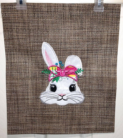 Bunny with Flowers and Bandana
