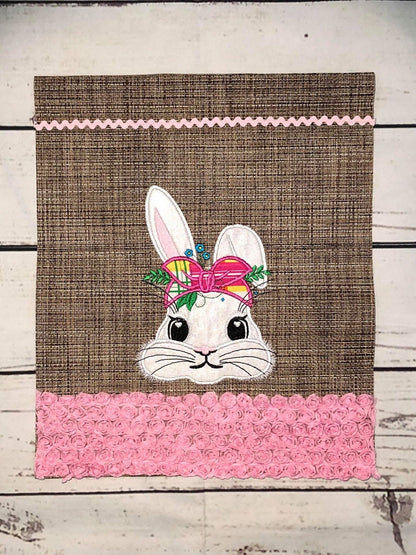 Bunny with Flowers and Bandana