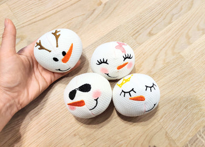 Simply Snowball all In The Hoop Embroidery 3.5" 4" | PES DST JEF | Artapli