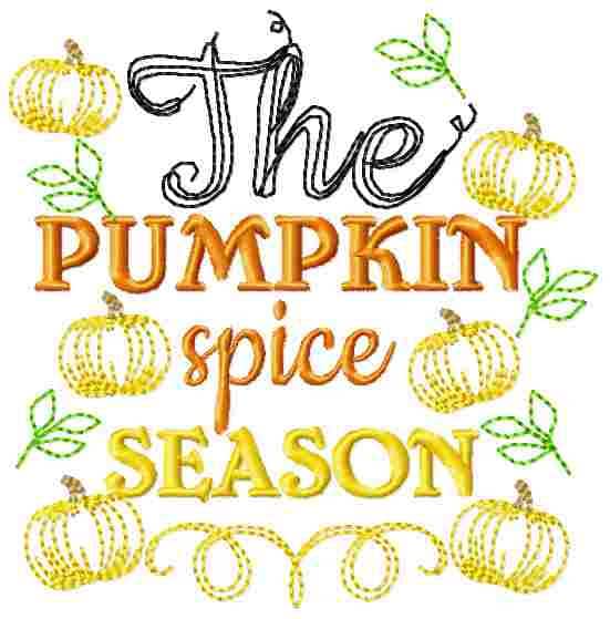 Happy Fall Pumpkin Thanksgiving – Kitchen machine embroidery pattern by Artapli