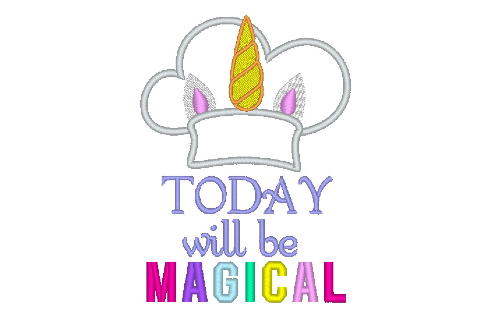Unicorn Kids Cooking Set of 6 – Cooking embroidery pattern by Artapli