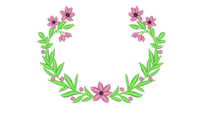 Floral Wreath Frame