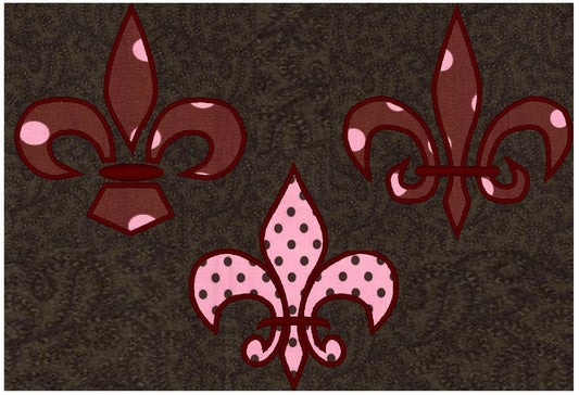 Fleur de Lis Applique Set of 3 – Instant Download | Artapli