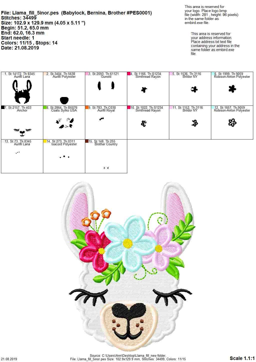 Floral Llama
