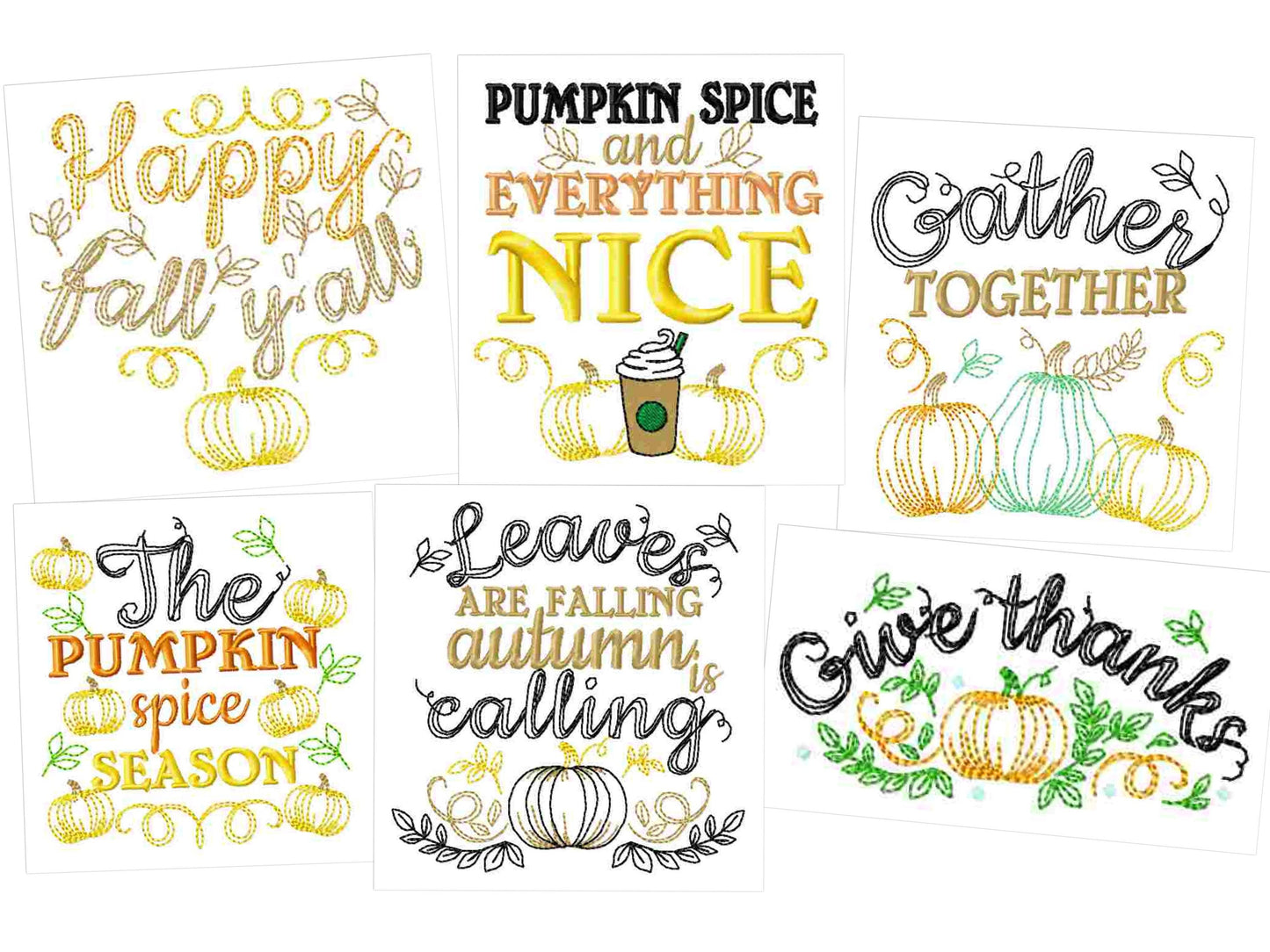 Happy Fall Pumpkin Thanksgiving – Instant Download | Artapli