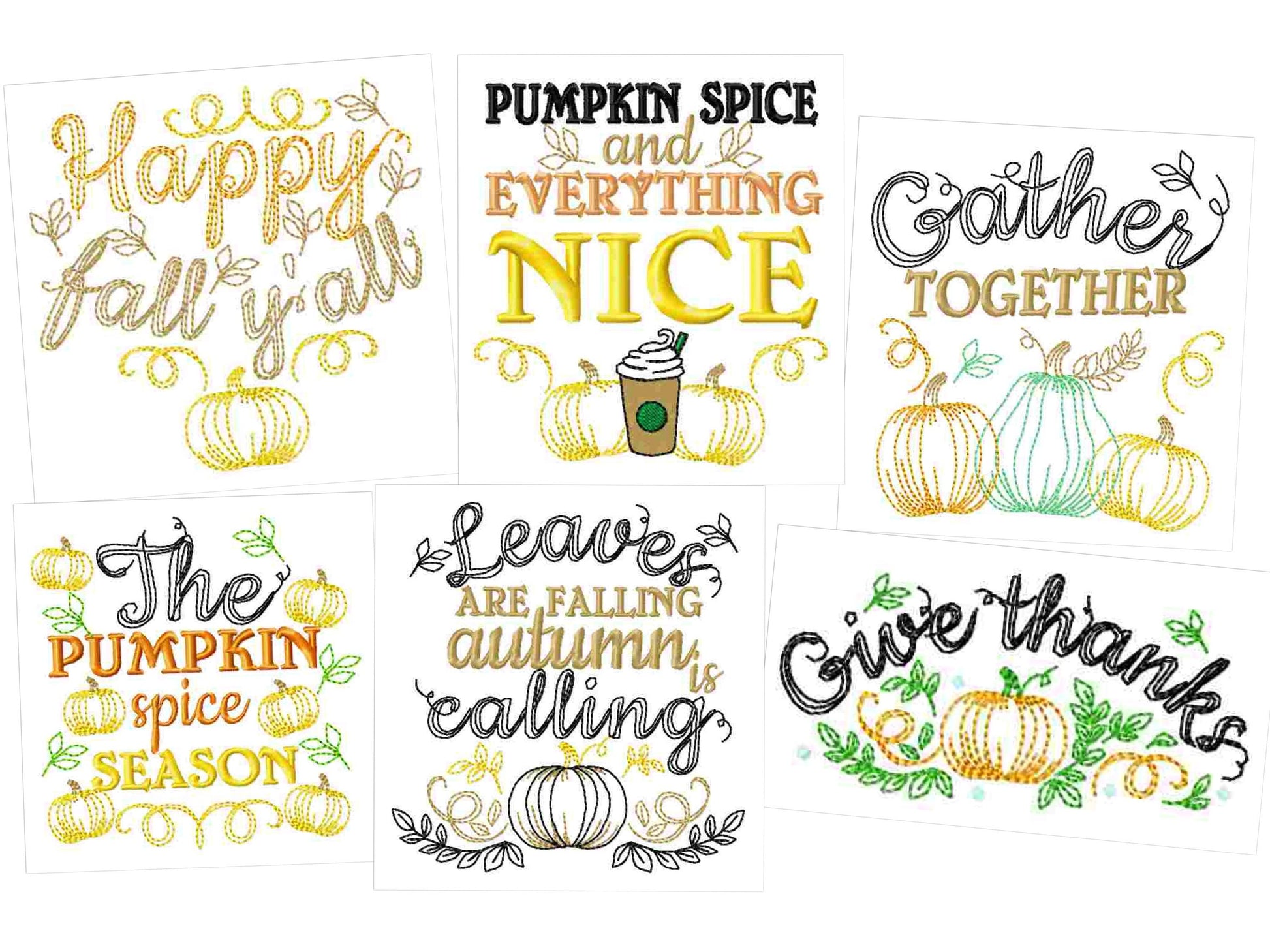Happy Fall Pumpkin Thanksgiving – Instant Download | Artapli