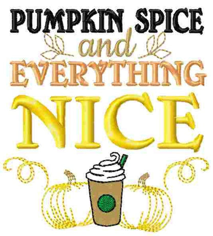 Happy Fall Pumpkin Thanksgiving – Sizes 4" 5" 7" Digital Embroidery File | Artapli
