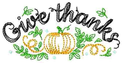 Happy Fall Pumpkin Thanksgiving – Kitchen embroidery design by Artapli