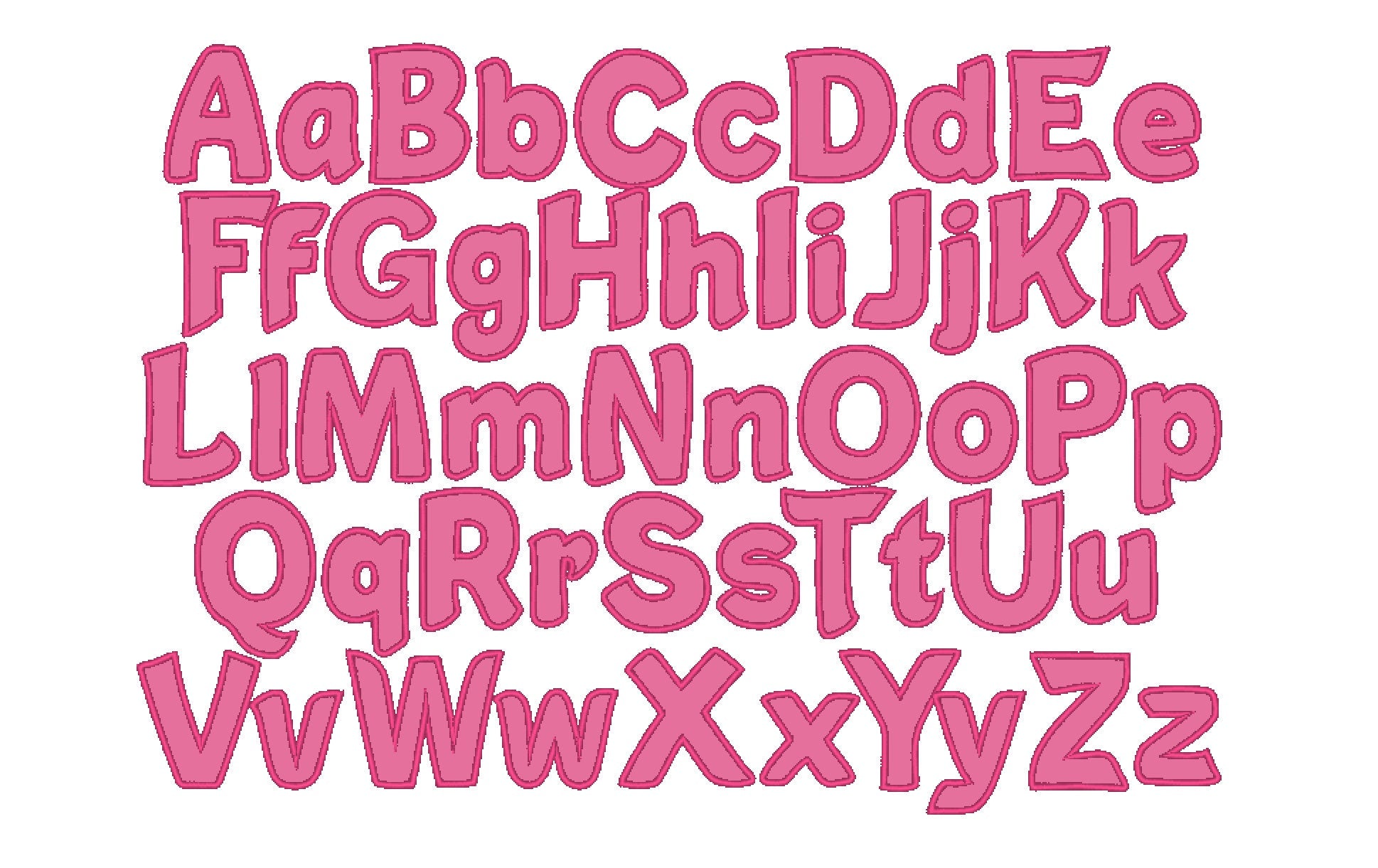 Monogram Applique Font Simon – Instant Download | Artapli