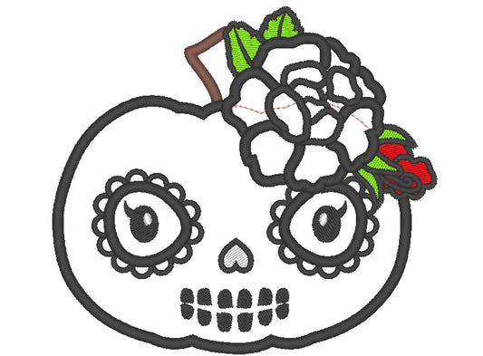 Floral Pumpkin Calavera Skull – Instant Download | Artapli