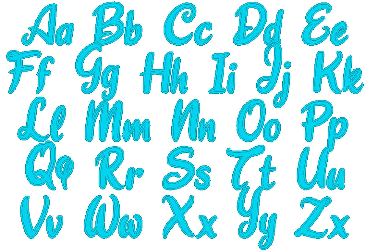 Handwritten Font Applique