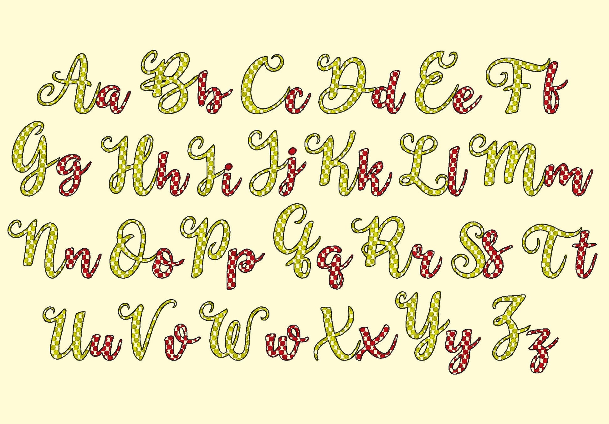 Polka Dot Font Minnie