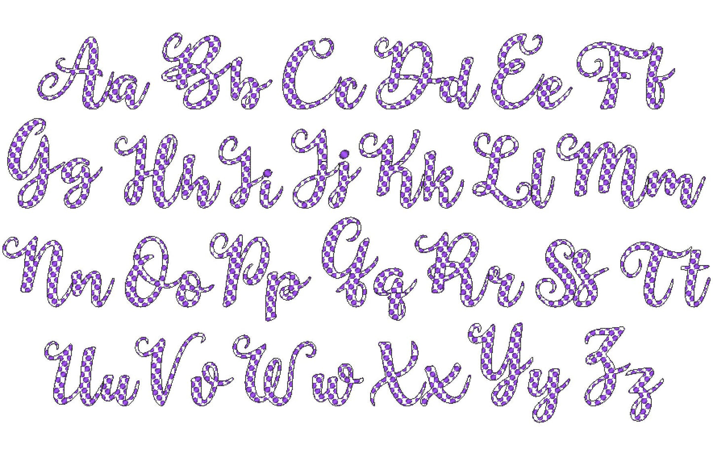 Polka Dot Font Minnie