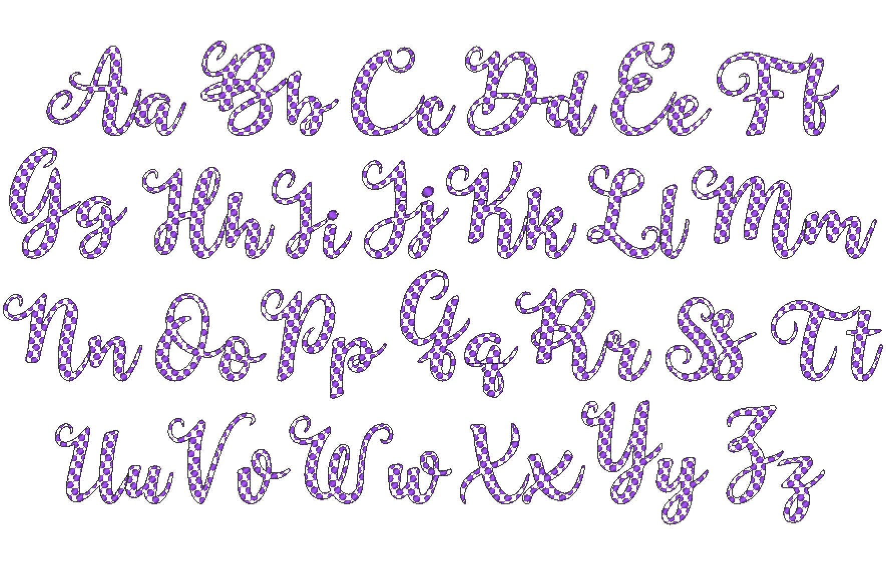 Polka Dot Font Minnie