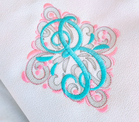 Light Elegant Swirl and Curl Monogram – Instant Download | Artapli