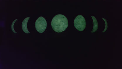 Moon Phases / Glow in the dark special designed – Sizes 4" Digital Embroidery File | Artapli