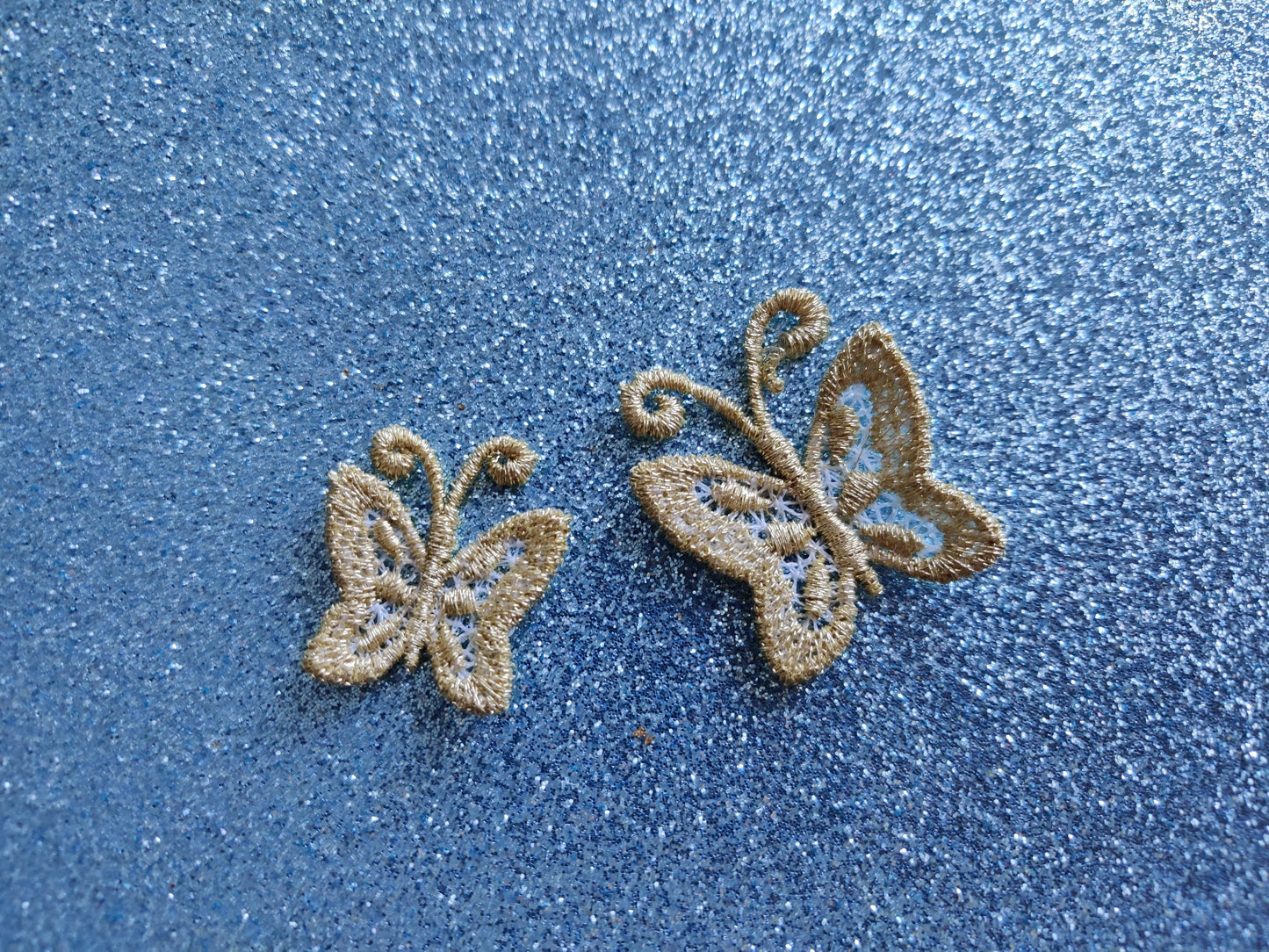 Micro wee butterfly mini  as three-dimensional, 3 dimensional, FSL, Free standing lace embroidery design