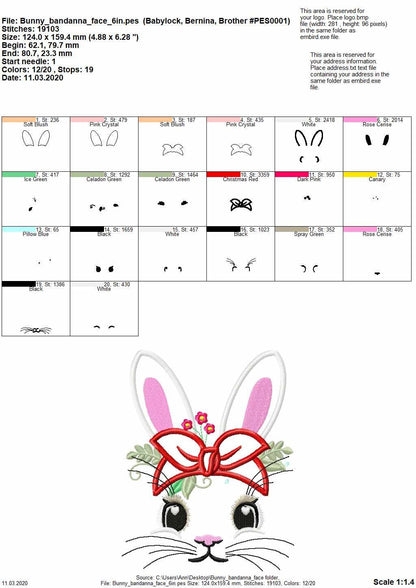 Easter Bunny with Bandanna