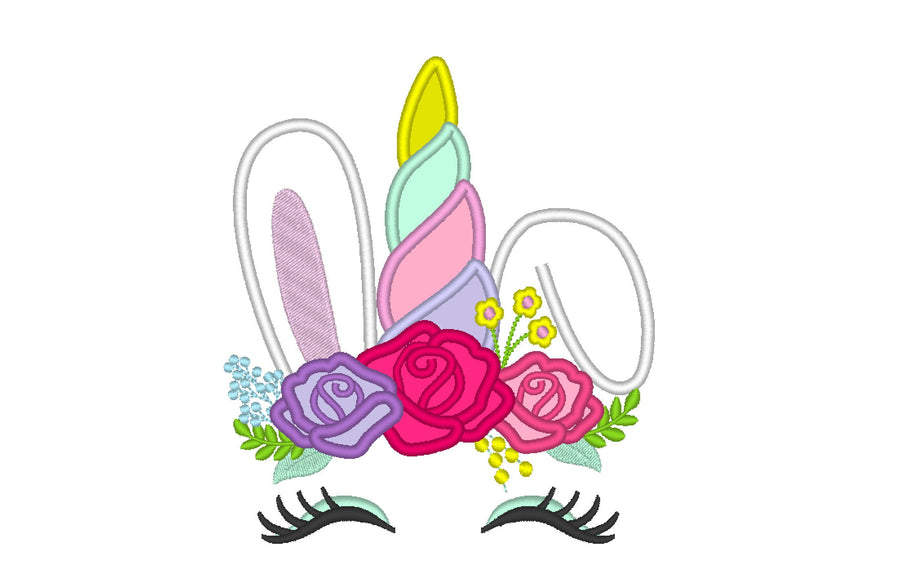 Unibunny Easter Embroidery Designs, Artapli, Easter Bunny unicorn | Artapli - image 1