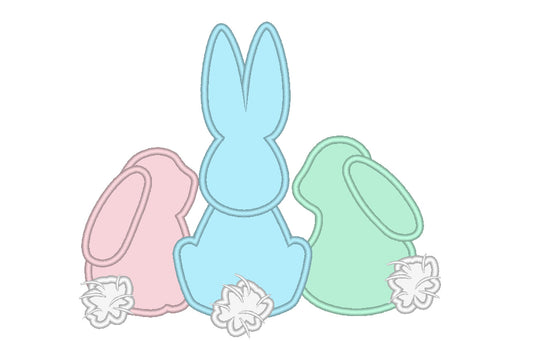 Easter Bunny Trio 3 in a row - image 1