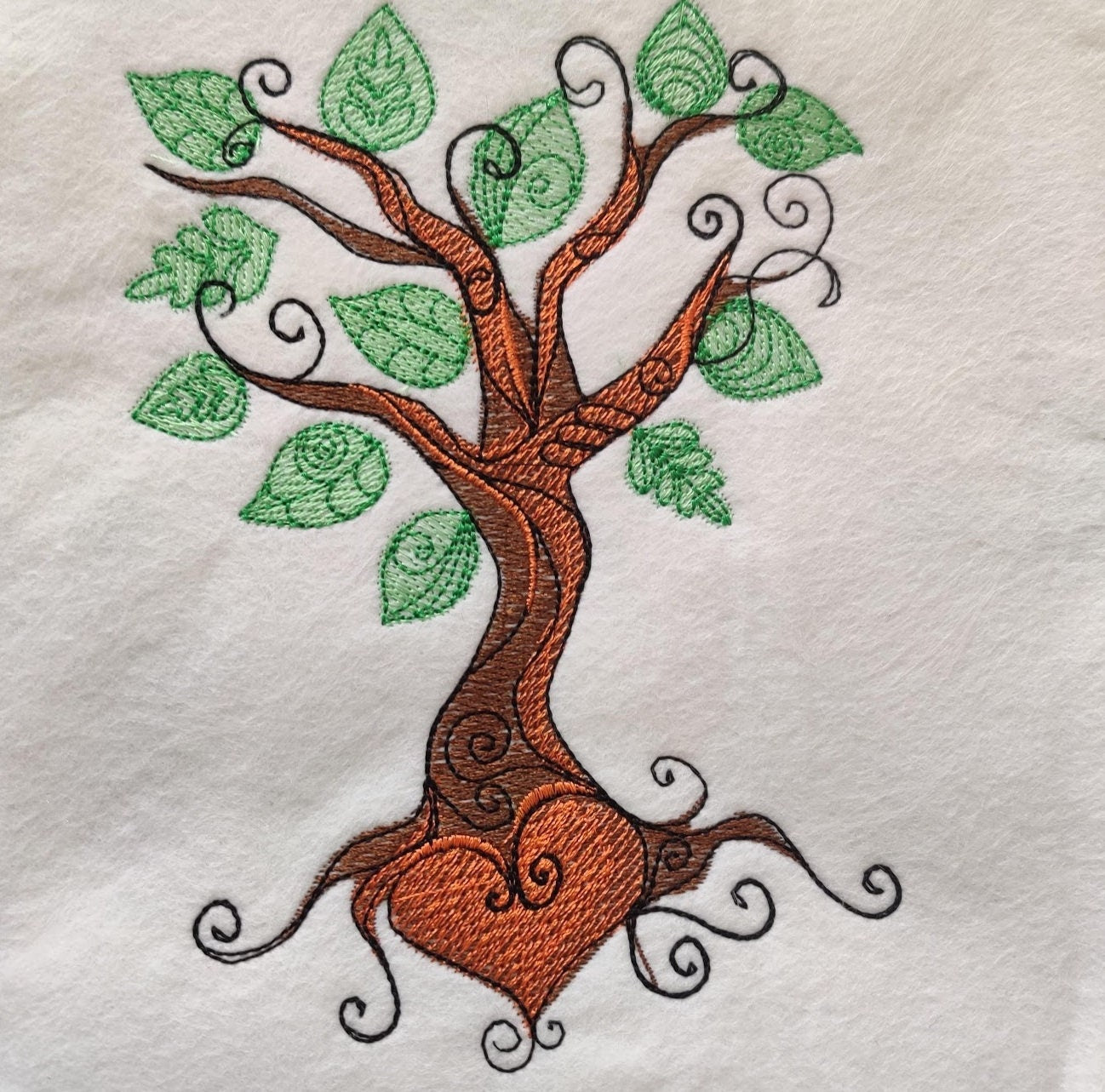 Tree of Life and Heart Machine Embroidery 7" 7.5" 8" 8.5" 9" 10" | PES DST JEF | Artapli