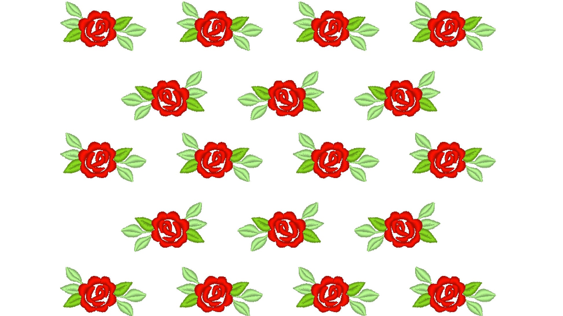 Classic Mini Rose Accent – Accent machine embroidery design by Artapli
