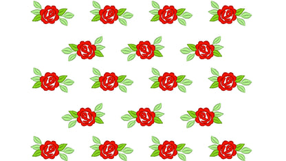 Classic Mini Rose Accent – Accent machine embroidery design by Artapli