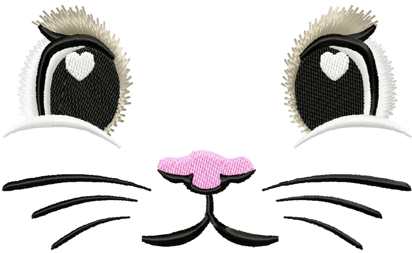 Pretty Bunny face soft toy doll face machine embroidery designs Bunny head in assorted sizes 3.5 up to 7 inch kids baby outfit decoration