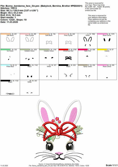 Easter Bunny with Bandanna