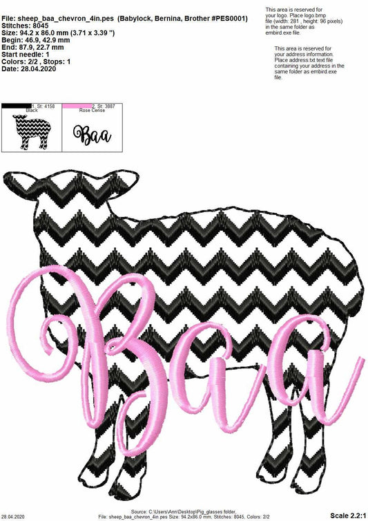 Farm Fresh Chevron light stitch farm animals oink moo, – Instant Download | Artapli