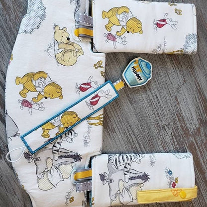 Honey Pot winnie the pooh kitchen fill stitch and applique machine embroidery designs