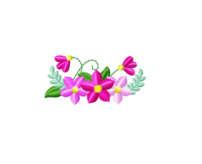 Mini Wee Flowers Machine Embroidery 2" 2.5" 3" 4" | PES DST JEF | Artapli