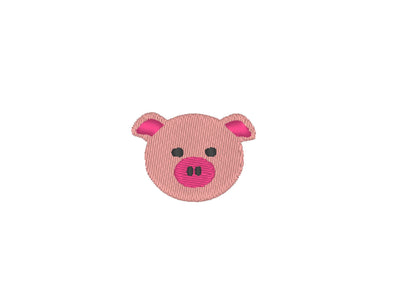 Mini Piggy Pig Piglet Machine Embroidery 1" 1.3" 1.6" 4" | PES DST JEF | Artapli