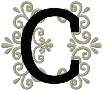 Regal Royal Classic Font – Alphabet machine embroidery design by Artapli