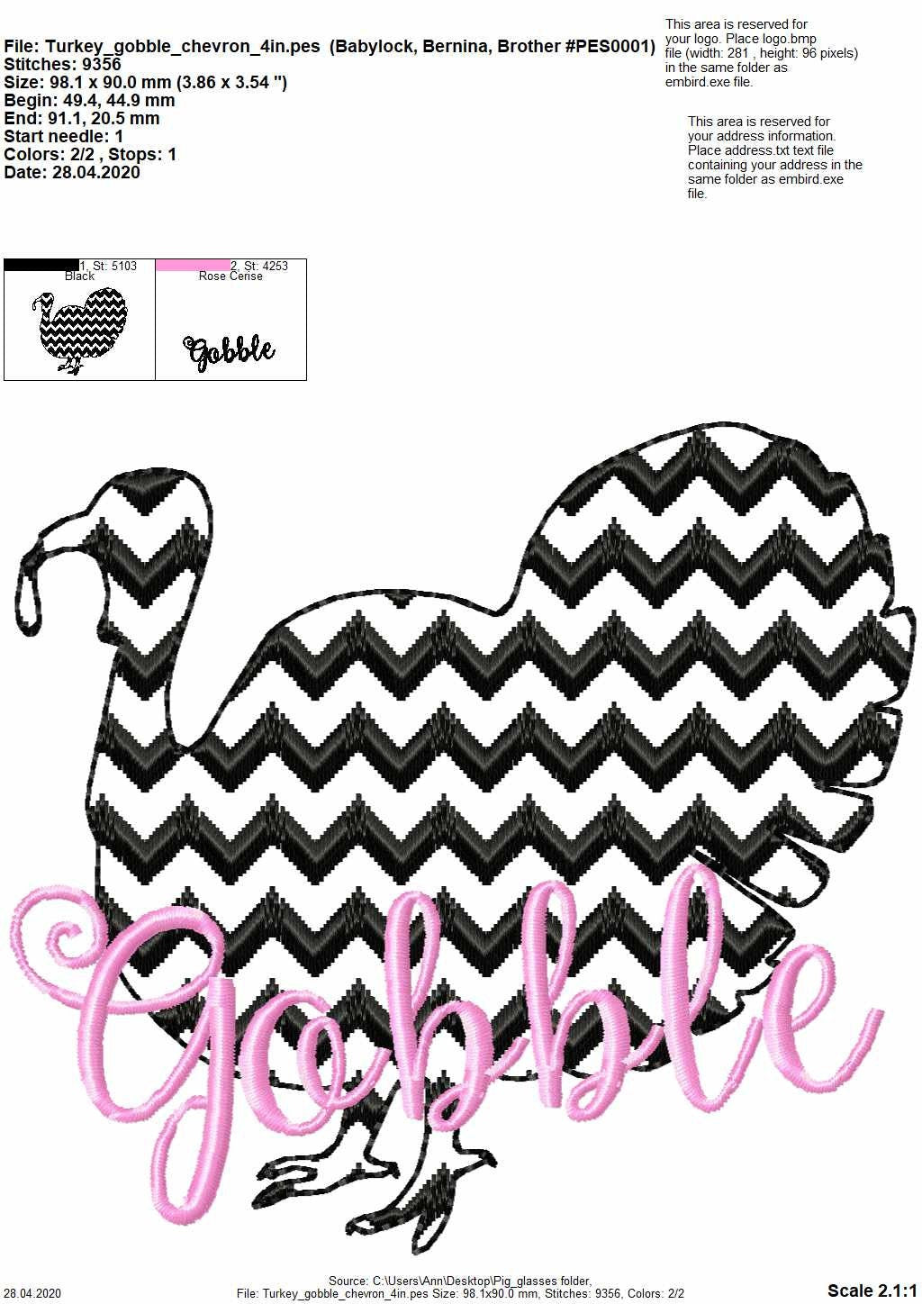 Farm Fresh Chevron light stitch farm – Cow machine embroidery pattern by Artapli