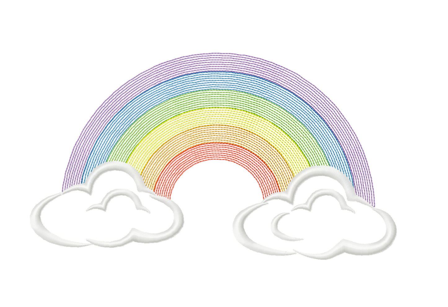 Classic Rainbow and Clouds - image 1