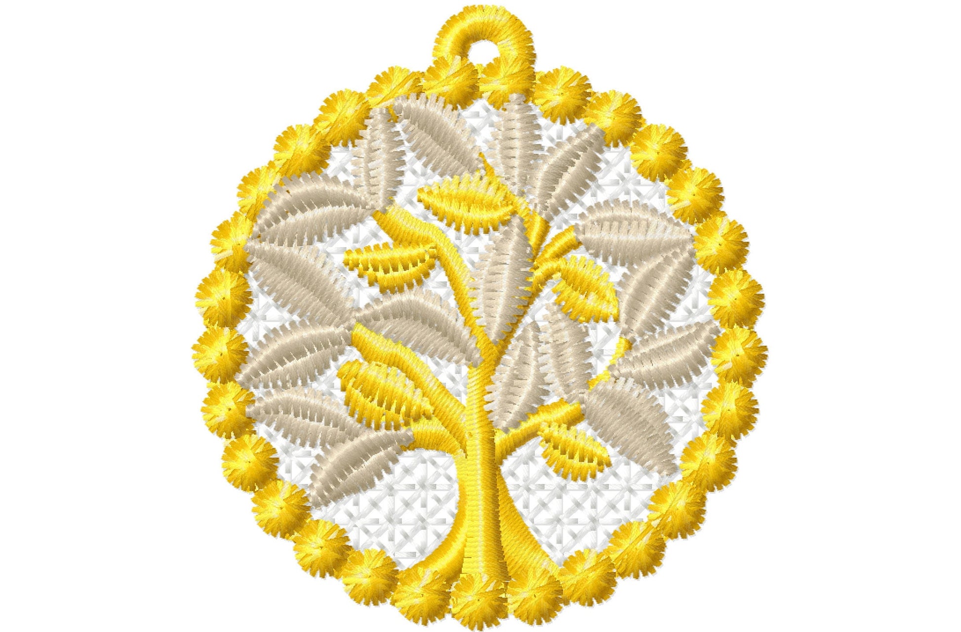 Lace Tree of Life FSL Machine Embroidery 1.5" 2" 2.5" 3" 3.5" 4" | PES DST JEF | Artapli