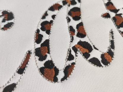 Leopard Print Patterned Font – Animal embroidery design by Artapli
