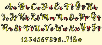 Curly Fill Stitch Font Dune – Instant Download | Artapli