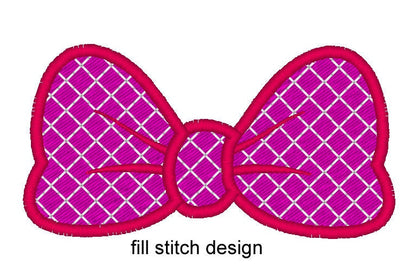 Minnie Bow – Appliqué machine embroidery design by Artapli